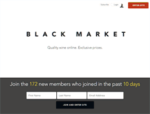 Tablet Screenshot of blackmarket.co.nz